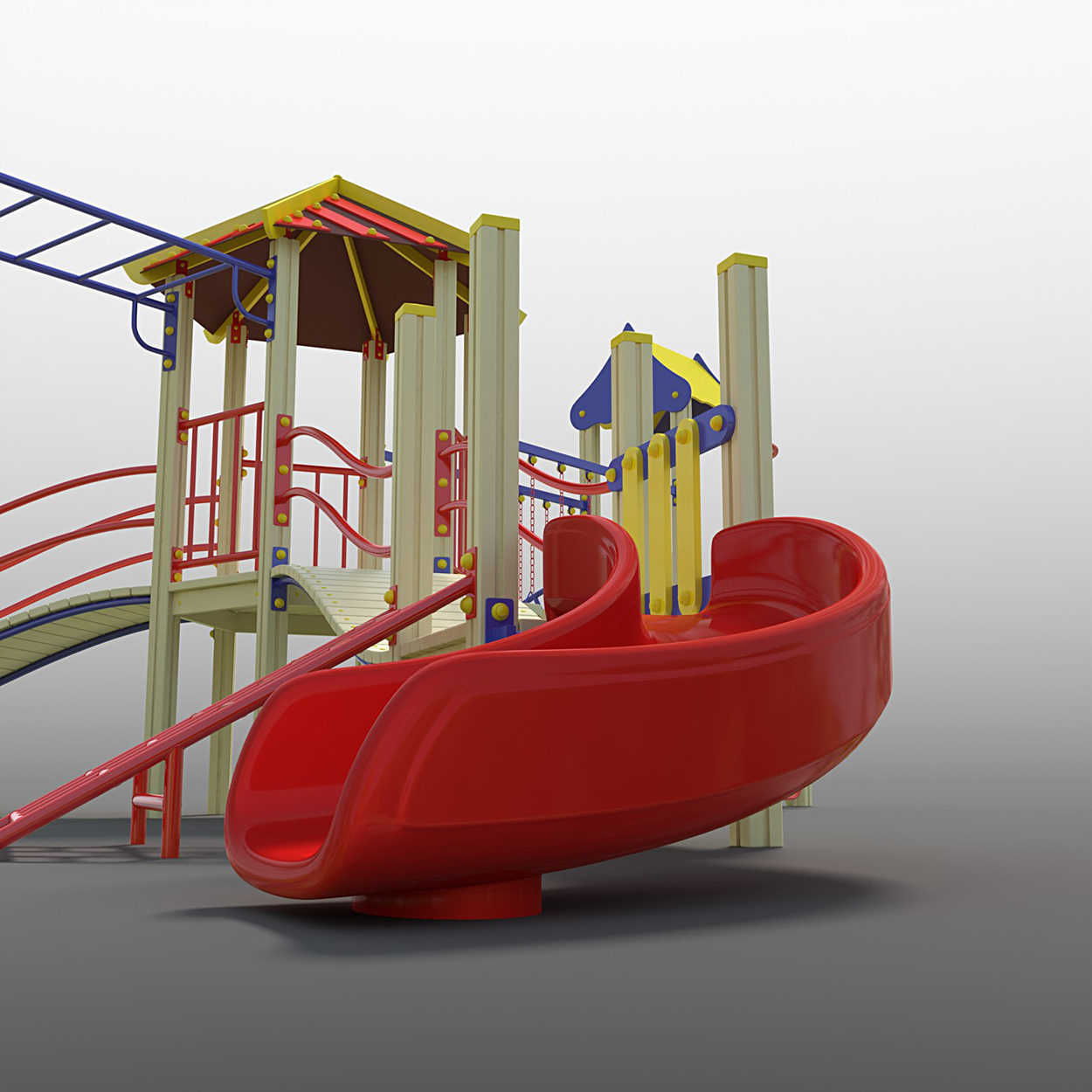 High quality 3D model of the Playground. 3D model for sale.