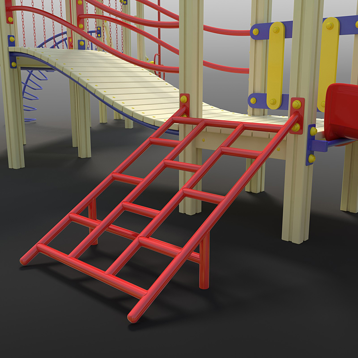 High quality 3D model of the Playground. 3D model for sale.