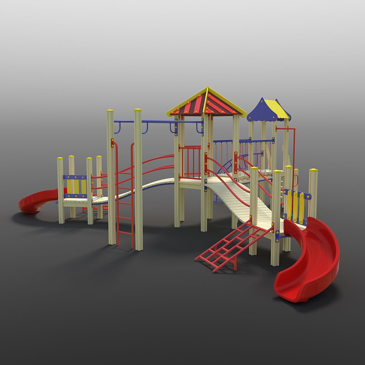 High quality 3D model of the Playground. 3D model for sale.