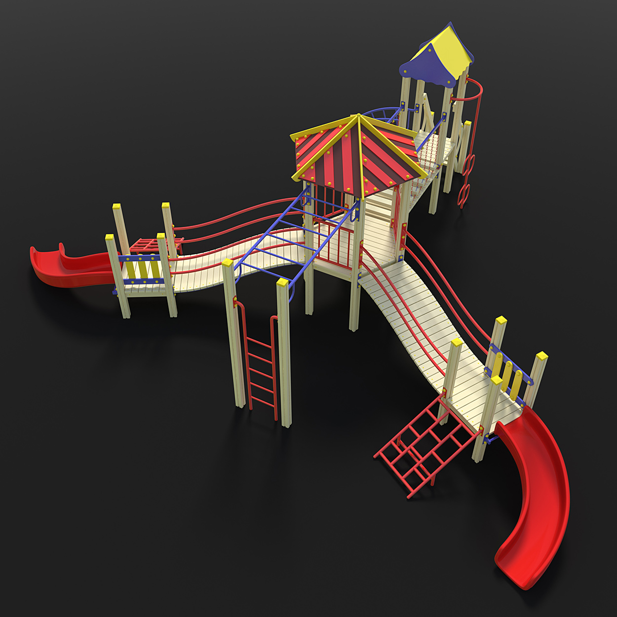 High quality 3D model of the Playground. 3D model for sale.