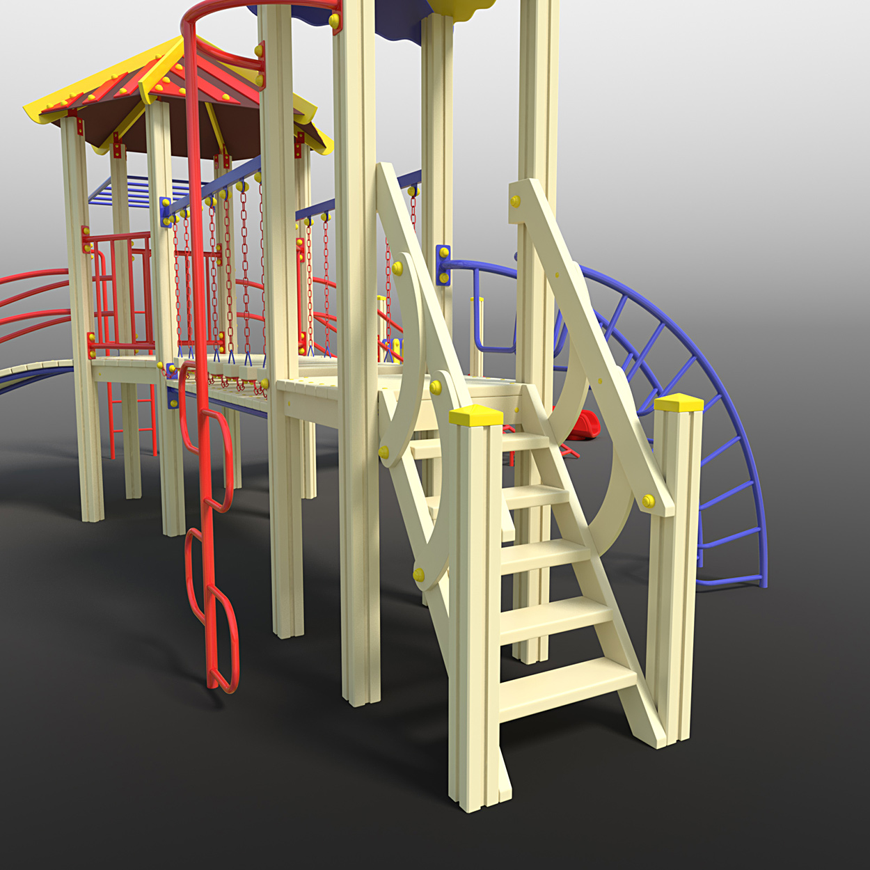 High quality 3D model of the Playground. 3D model for sale.