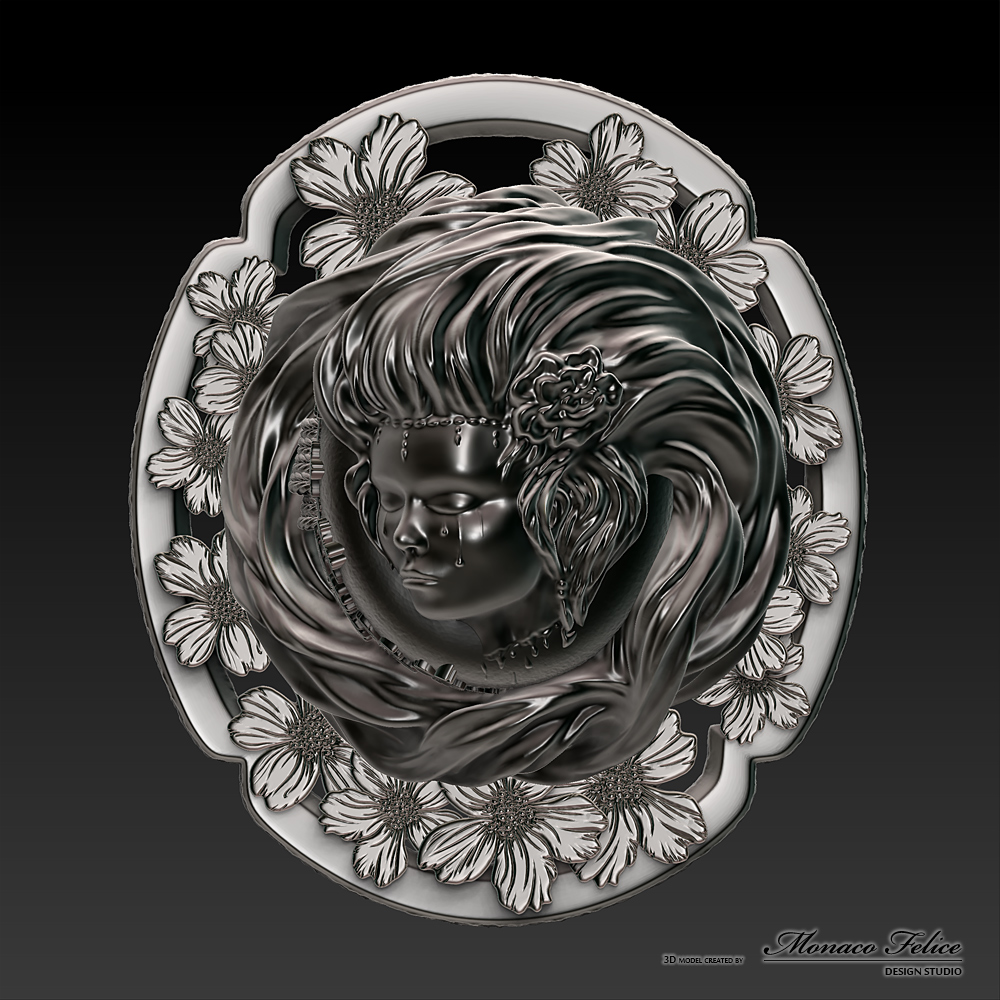 Digital Sculpting Jewellery in ZBrush. Creation Exclusive 3D Models. 3D Design Studio “Monaco Felice”.