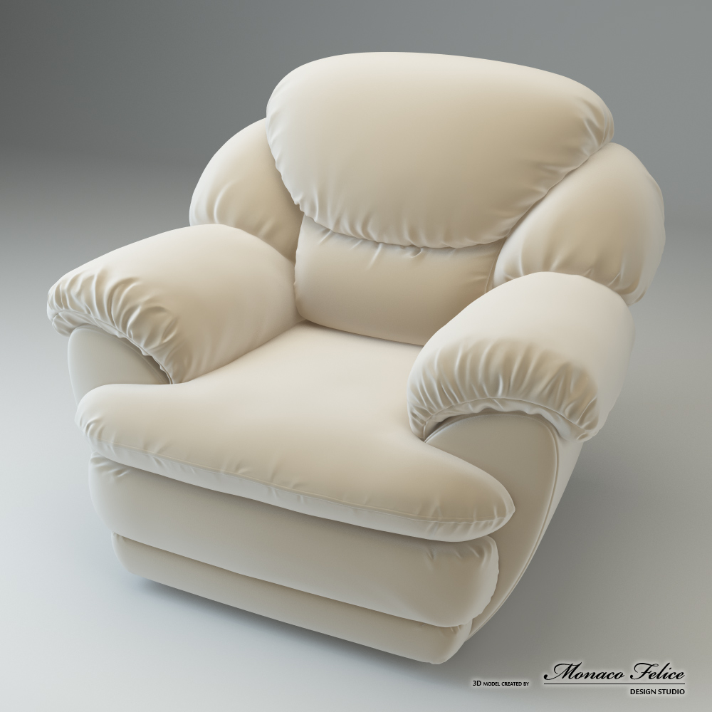 Product Visualization. 3D modeling of furniture.