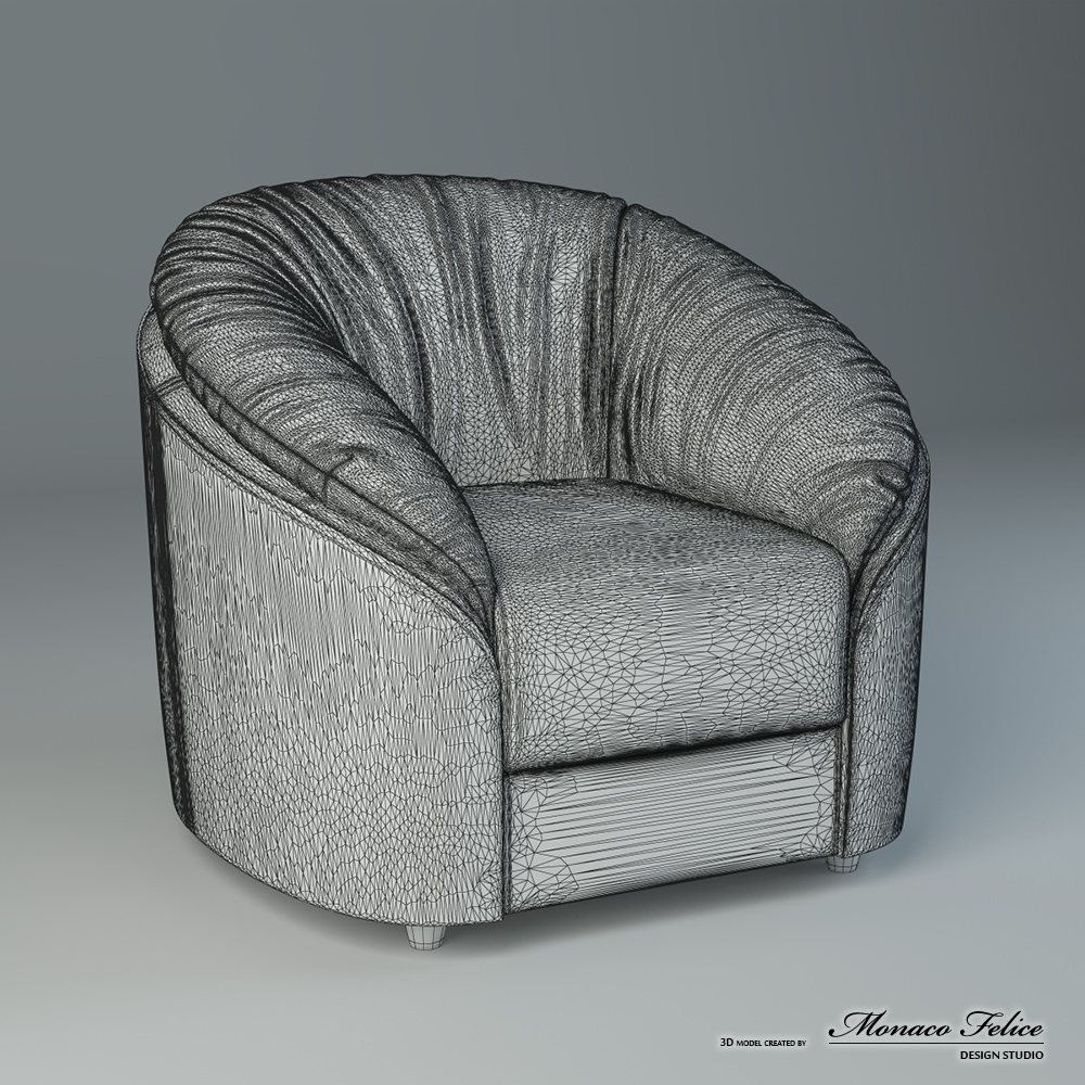 Product Visualization. 3D modeling of furniture.