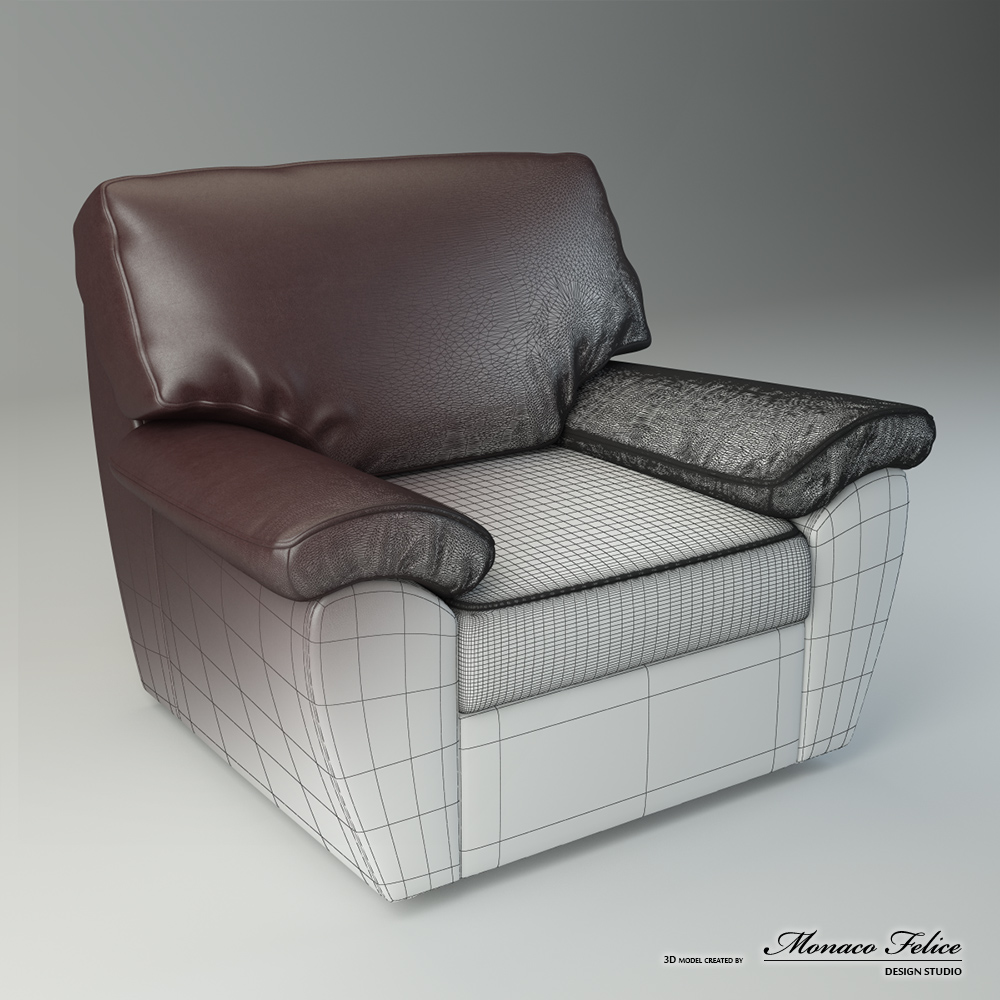 Product Visualization. 3D modeling of furniture.