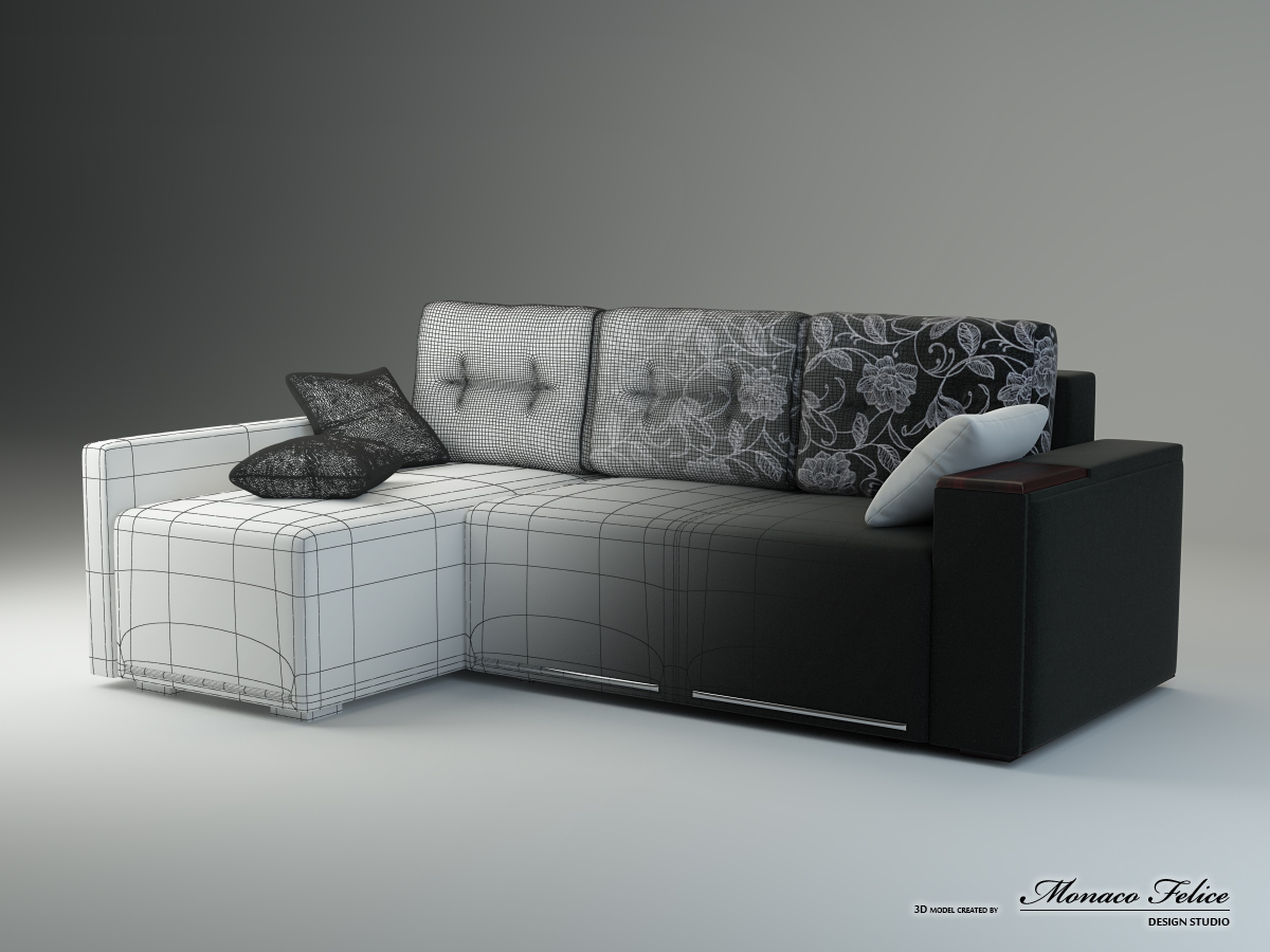 Product Visualization. 3D modeling of furniture.