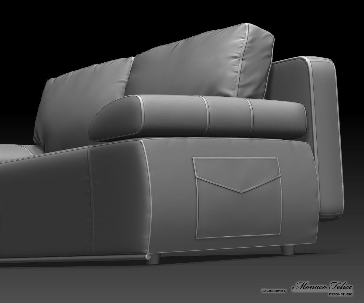 Product Visualization. 3D modeling of furniture.