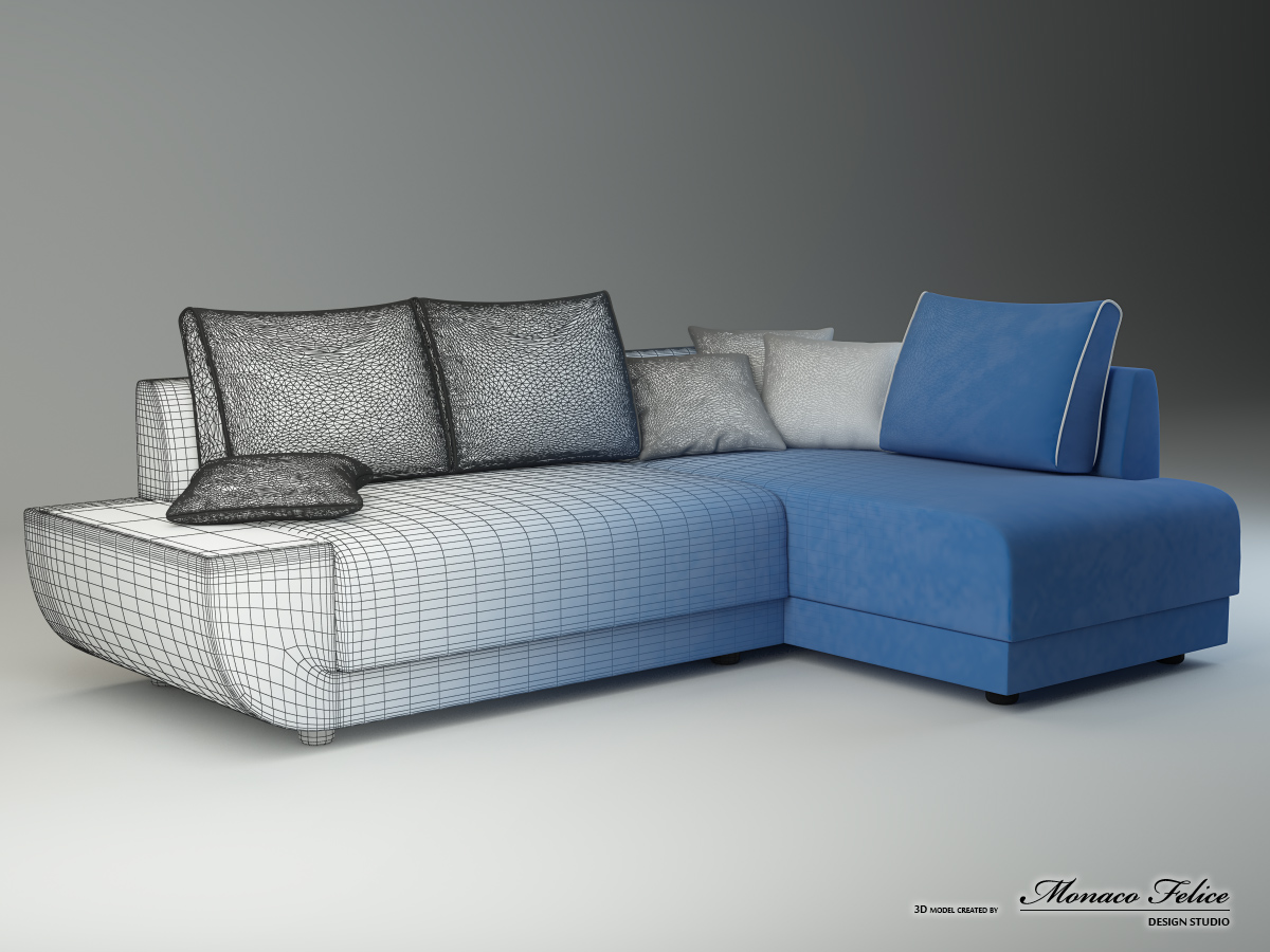 Product Visualization. 3D modeling of furniture.