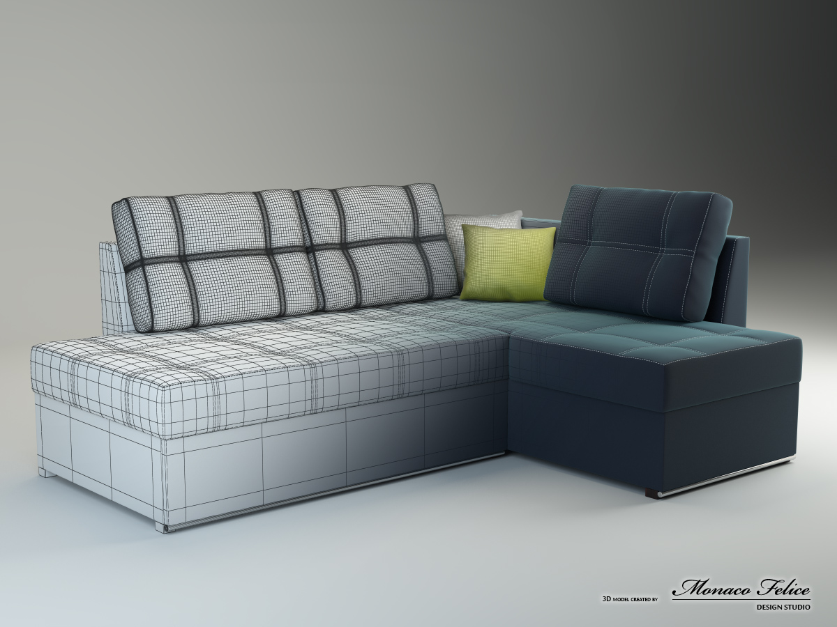 Product Visualization. 3D modeling of furniture.