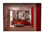 3D visualization of interiors. Studio of 3D graphics and design “Monaco Felice”.