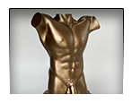 Male Torso Sculpture Erotic Art Handmade Home Decor Vintage Style